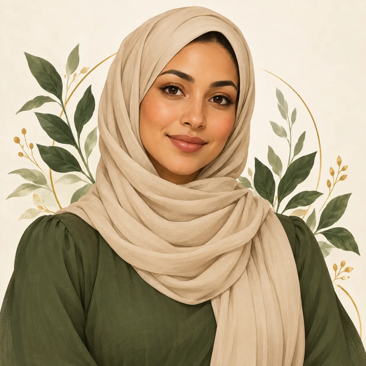 Portrait illustré de Lina, personnage pédagogique fictif