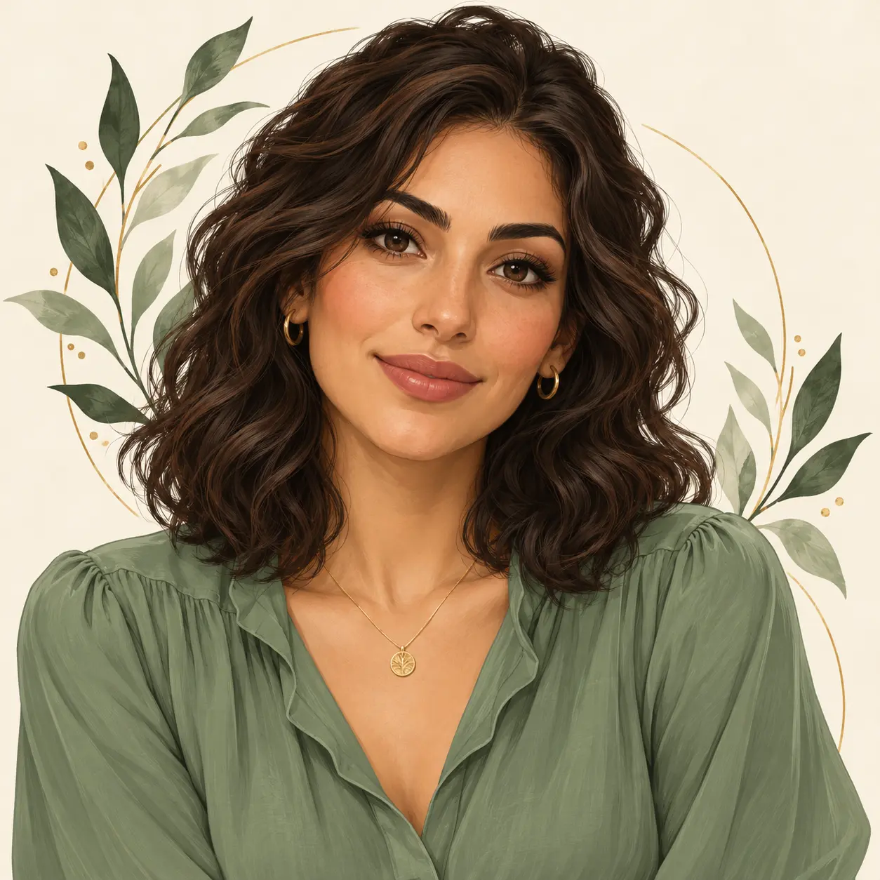 Portrait illustré de Nour, personnage pédagogique fictif